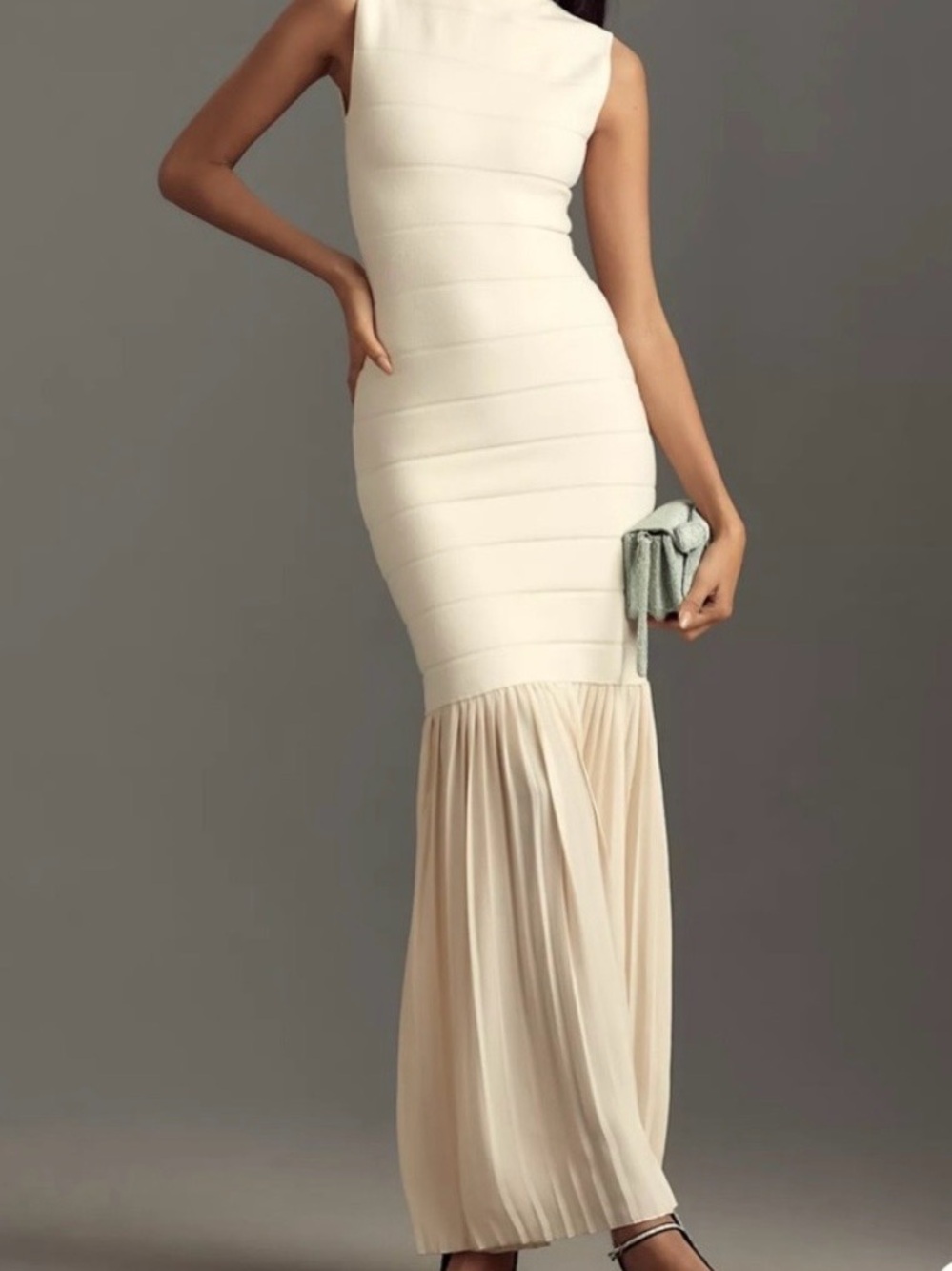 Anthropologie Cream Sweater Dress